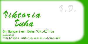 viktoria duha business card